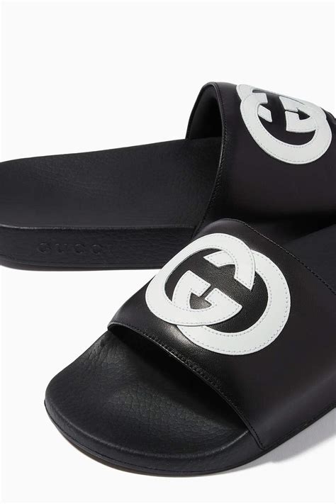 gucci slides men 11|men gucci interlocking slides.